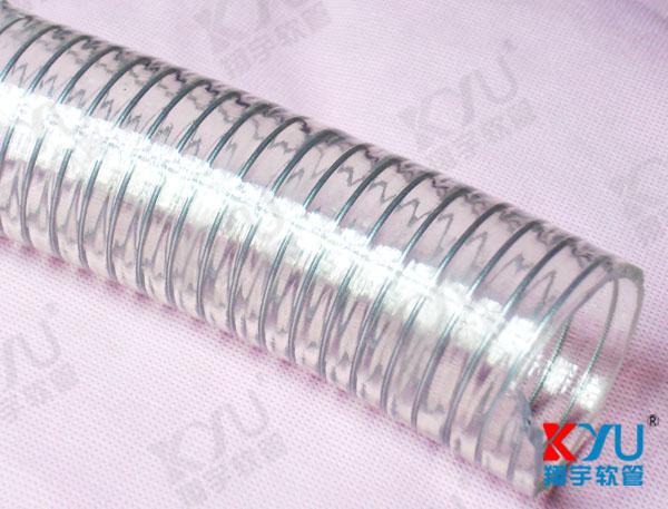 PU透明钢丝管，钢丝管厂家，钢丝管批发