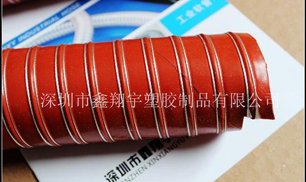 红色耐高温硅胶软管,矽胶高温风管